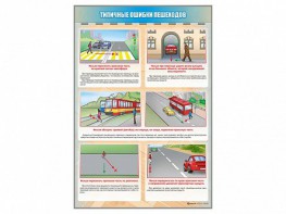 Стенд "Типичные ошибки пешеходов" - fgospostavki.ru - Саратов