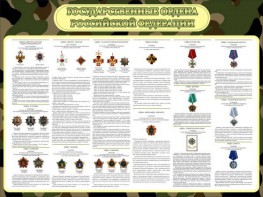 Стенд "Государственные ордена РФ" - fgospostavki.ru - Саратов