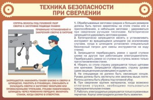 Стенд "Техника безопасности при сверлении" - fgospostavki.ru - Саратов