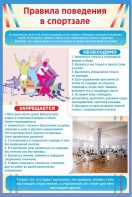 Стенд "Правила поведения в спортзале №1" - fgospostavki.ru - Саратов