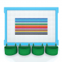  Элемент конструктора одиночный одноцветный Color Blocks 100 штук - fgospostavki.ru - Саратов